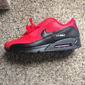 Nike Air Max Red and Black Sneakers